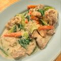 Reinaxoxo's cooksnap of when they made 鶏肉とチンゲン菜のクリーム煮.