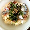 shizuとreo's cooksnap of when they made 秋刀魚（サンマ）刺身丼.