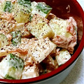kunpuu's cooksnap of when they made 簡単おつまみサラダ　梅マヨきゅうり.
