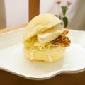 あっぷるカモミール's cooksnap of when they made りんごとカマンベールの鶏ハムサンド.