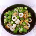 チヒナコ's cooksnap of when they made ゆで干し大根とオクラと竹輪の麺つゆ和え.