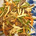 hikajiri's cooksnap of when they made ～おっ、作れる～簡単本格チンジャオロース.