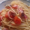 ﾀｲﾎﾟﾝ's cooksnap of when they made 生トマトとチョリソーのパスタ.