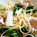ぬーちゃんママ's cooksnap of when they made 小松菜と豚肉の冷製パスタ☆柚子胡椒味.