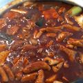 ♡ドル♡'s cooksnap of when they made ビールで柔らか名古屋風牛スジ土手煮.