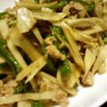 サトモユリア's cooksnap of when they made 牛蒡ピーマン豚肉炒め.