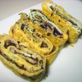のじまさん's cooksnap of when they made お弁当に・紫で簡単卵焼き.