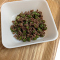 ひぃこ＊'s cooksnap of when they made いんげんとそぼろの甘辛丼＊温泉卵のせ＊.