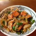 hanaruna13's cooksnap of when they made ＊シャケと野菜のガーリック炒め＊.