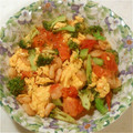 MYはるひなママ's cooksnap of when they made トマトと海老のかんたん炒め物.