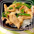 野口牡丹's cooksnap of when they made 和風チンジャオロース風丼.
