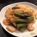 chandrini's cooksnap of when they made 海老じゃがオクラのガーリック醤油炒め.