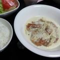 ❀kiyo's cooksnap of when they made 鶏もも肉のにんにくクリームソース.