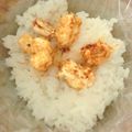 トクライ's cooksnap of when they made おかかとクリームチーズのおにぎり.
