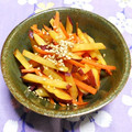 シャンプーハット's cooksnap of when they made お弁当に♪にんじんとさつまいものきんぴら.