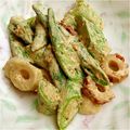 SajiCafe's cooksnap of when they made オクラだけのゴママヨ混ぜ混ぜ.