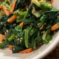 MULA's cooksnap of when they made ほうれん草とにんじんのナムル.