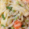 らんとこなん's cooksnap of when they made リメイク～明太クリームうどん.