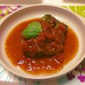 ジンゴロ〜's cooksnap of when they made トマト缶でさっぱり～煮込みハンバーグ.