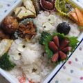 hirotofumi's cooksnap of when they made キャラ弁✿グルミット弁当.