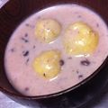 つーゆうう's cooksnap of when they made さつま芋団子のホットミルクぜんざい.