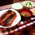 りんごKITTY's cooksnap of when they made サンマの蒲焼き丼.