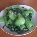 たこ酢８'s cooksnap of when they made チンゲン菜のｻｯと炒め.