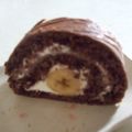 たこ酢８'s cooksnap of when they made ヘルシーおからのココアバナナロールケーキ.