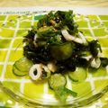 デカちゃん's cooksnap of when they made キュウリとワカメのゴマ酢和え.