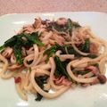 ケロとバム's cooksnap of when they made ♪うどんペペロンチーノ♪.