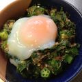 maaanchan's cooksnap of when they made オクラとモロヘイヤのねばねばおかか和え.