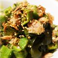 REI_MAM's cooksnap of when they made 簡単♪オクラとワカメのツナ.ポン酢和え☆.