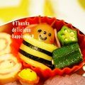 ruruchirin's cooksnap of when they made キャラ弁 コロコロウィンナーのハチさん.