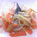 熊高ボート部コーチ's cooksnap of when they made トラウトサーモンと野菜の塩麹蒸し♪.