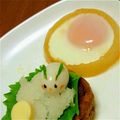 Ma＊Chan's cooksnap of when they made 玉ねぎde目玉焼き.