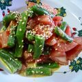 kurukurumin's cooksnap of when they made いんげんとトマトのカレーマヨ和え.