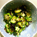 Иanaco's cooksnap of when they made ☆オクラと塩こんぶの和え物☆.