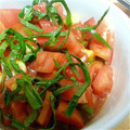 MofeMofee's cooksnap of when they made トマトと大葉の和風あえ❀.