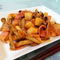 かねさや's cooksnap of when they made カブとベーコンのチリソース炒め.