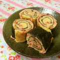 赤い電話's cooksnap of when they made お弁当に♪紅ショウガの卵焼きのり巻き.