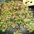 rickie_ellie's cooksnap of when they made 大根の葉とひき肉のピリ辛炒め.