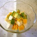 violets's cooksnap of when they made 塩豆腐とチーズとアボカドのサラダ.