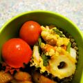 ガメコ's cooksnap of when they made インゲンと人参の卵炒め.