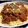 かしぇ's cooksnap of when they made 牛ひき肉とトマトのスパゲッティ.