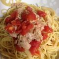 jishi2x98's cooksnap of when they made トマトとツナの冷製パスタ.