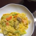 まさたろうママ's cooksnap of when they made かぼちゃとキャベツの彩りリゾット♡.