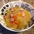ぶ〜こ♡'s cooksnap of when they made 具だくさんウインナースープ.