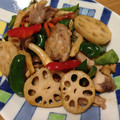 Usa911's cooksnap of when they made 簡単！鶏もも肉と彩り野菜のぽん酢炒め.