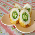 赤い電話's cooksnap of when they made お弁当の彩りに～オクラinちくわ♪.