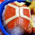 miki__chan's cooksnap of when they made 簡単キャラ弁＊仮面ライダーウィザード.